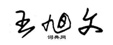 朱锡荣王旭文草书个性签名怎么写