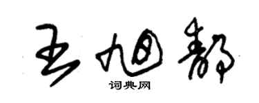 朱锡荣王旭静草书个性签名怎么写