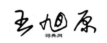 朱锡荣王旭原草书个性签名怎么写