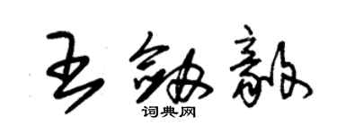 朱锡荣王剑毅草书个性签名怎么写