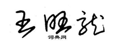 朱锡荣王旺龙草书个性签名怎么写