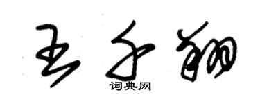 朱锡荣王千翔草书个性签名怎么写