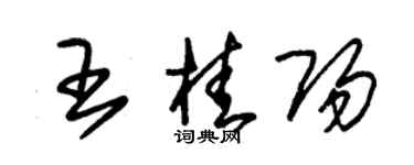 朱锡荣王桂阳草书个性签名怎么写