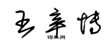 朱锡荣王辛博草书个性签名怎么写