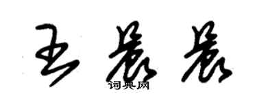 朱锡荣王晨晨草书个性签名怎么写