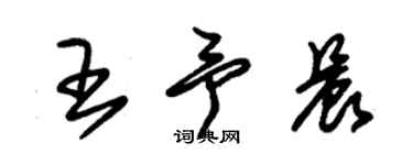 朱锡荣王予晨草书个性签名怎么写