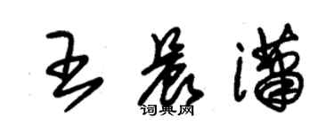 朱锡荣王晨潇草书个性签名怎么写