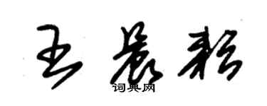 朱锡荣王晨耘草书个性签名怎么写