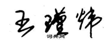 朱锡荣王瑾炜草书个性签名怎么写