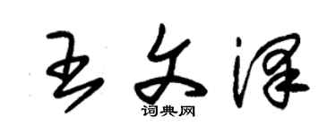 朱锡荣王文泽草书个性签名怎么写