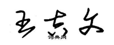 朱锡荣王吉文草书个性签名怎么写