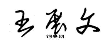 朱锡荣王展文草书个性签名怎么写