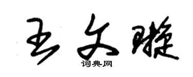 朱锡荣王文璇草书个性签名怎么写