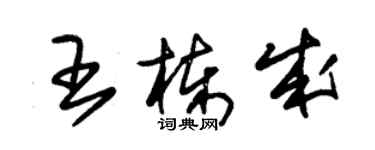 朱锡荣王栋成草书个性签名怎么写