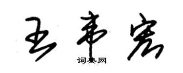 朱锡荣王韦宏草书个性签名怎么写