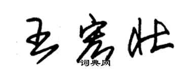 朱锡荣王宏壮草书个性签名怎么写