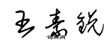 朱锡荣王素锐草书个性签名怎么写