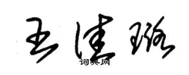 朱锡荣王佳璐草书个性签名怎么写