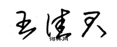 朱锡荣王佳君草书个性签名怎么写