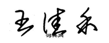 朱锡荣王佳禾草书个性签名怎么写