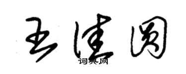 朱锡荣王佳圆草书个性签名怎么写