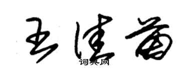 朱锡荣王佳苗草书个性签名怎么写
