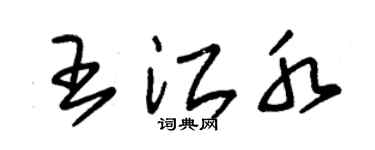 朱锡荣王江水草书个性签名怎么写