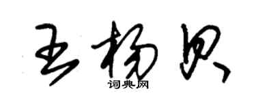 朱锡荣王杨贝草书个性签名怎么写