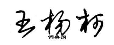 朱锡荣王杨柯草书个性签名怎么写