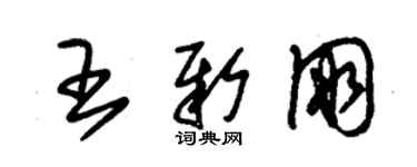 朱锡荣王新朋草书个性签名怎么写