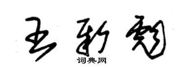 朱锡荣王新彪草书个性签名怎么写