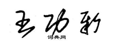 朱锡荣王功新草书个性签名怎么写