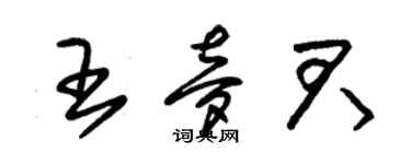 朱锡荣王梦君草书个性签名怎么写