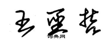 朱锡荣王圣哲草书个性签名怎么写