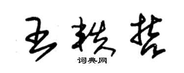 朱锡荣王轶哲草书个性签名怎么写