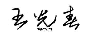 朱锡荣王光春草书个性签名怎么写