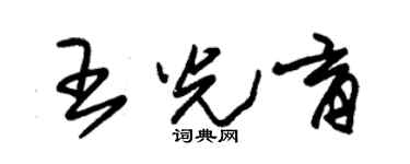 朱锡荣王光育草书个性签名怎么写