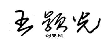 朱锡荣王颖光草书个性签名怎么写