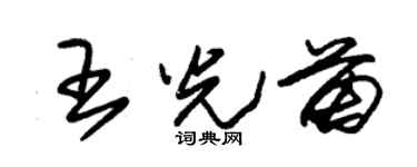 朱锡荣王光苗草书个性签名怎么写