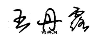 朱锡荣王丹露草书个性签名怎么写