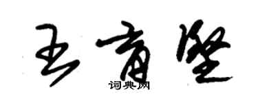 朱锡荣王育坚草书个性签名怎么写