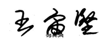 朱锡荣王宙坚草书个性签名怎么写