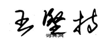 朱锡荣王坚持草书个性签名怎么写