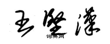 朱锡荣王坚汉草书个性签名怎么写