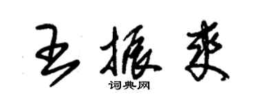 朱锡荣王振爽草书个性签名怎么写
