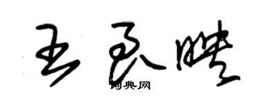 朱锡荣王良映草书个性签名怎么写
