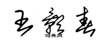 朱锡荣王影春草书个性签名怎么写