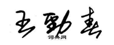 朱锡荣王劲春草书个性签名怎么写