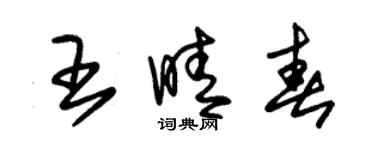 朱锡荣王晴春草书个性签名怎么写