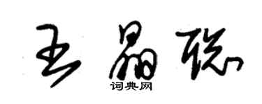 朱锡荣王晶聪草书个性签名怎么写